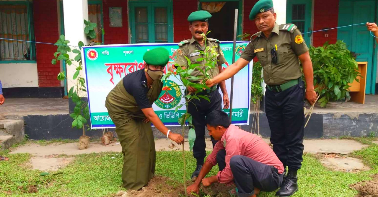 ডোমারে বৃক্ষরোপন অভিযান কর্মসূচী অনুষ্ঠিত